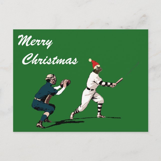 cartes de noël de baseball (Devant)