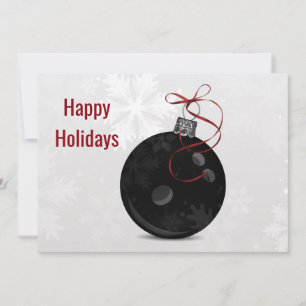 cartes de Noël de bowling