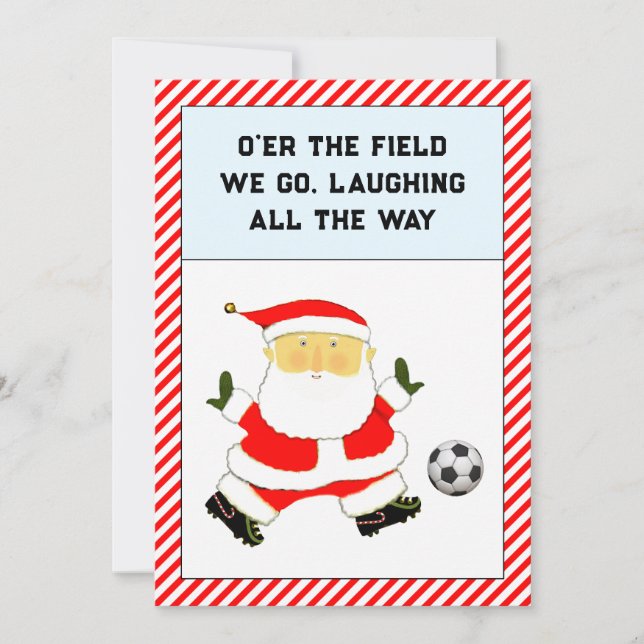 Cartes de Noël de football (Devant)