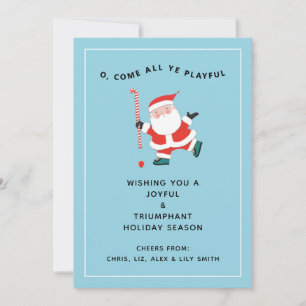 Cartes de Noël de hockey sur gazon