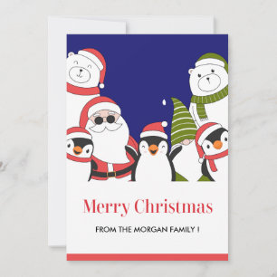 Cartes de Noël de l'ours polaire, Gnome Père Noël 