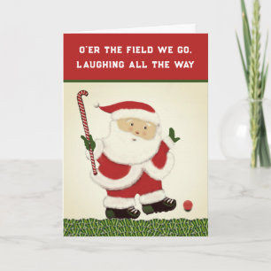 Cartes de Noël de sport de hockey