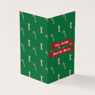 Cartes de Noël de stockage et de Sucre de canne