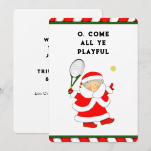 Cartes de Noël de Tennis