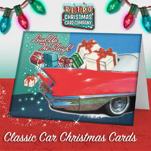 Cartes de Noël de voiture classique