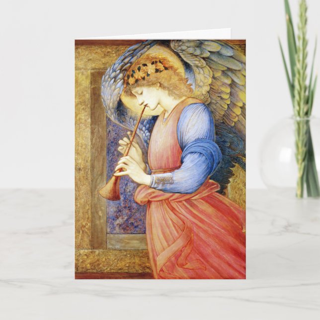 Cartes de Noël des Anges Beaux-Arts Burne-Jones (Devant)
