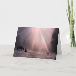 Cartes de Noël des cow-boys, foi religieuse Croire