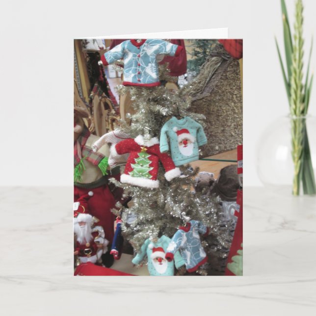 Cartes de Noël des ornements de pull (Devant)