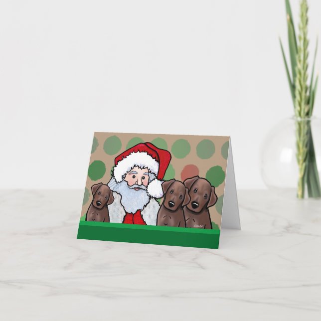Cartes de Noël du laboratoire de chocolat (Devant)