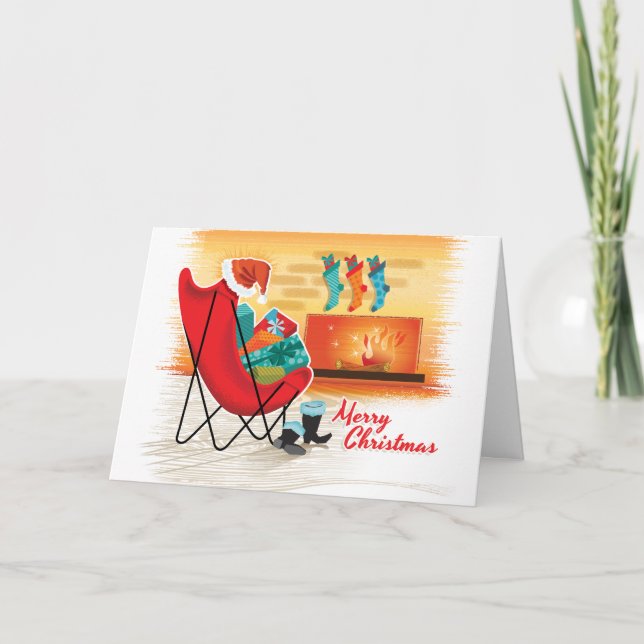 Cartes de Noël du milieu du siècle moderne (Devant)