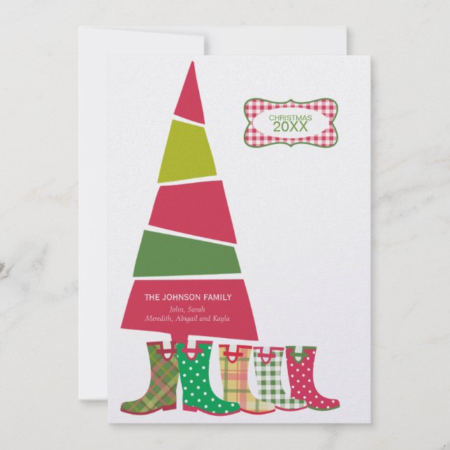 Cartes de Noël Famille (Devant)