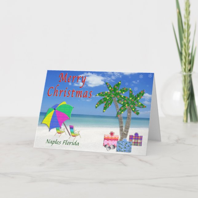 Cartes de Noël Floride (Devant)