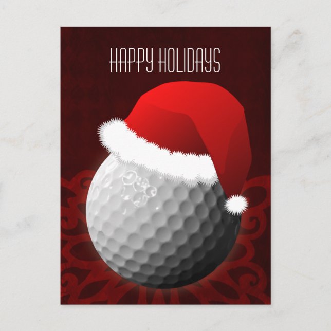 cartes de Noël golfeur (Devant)