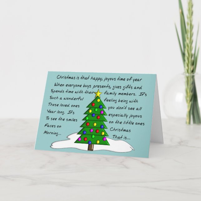 Cartes de Noël Hilarique et Quirky (Devant)