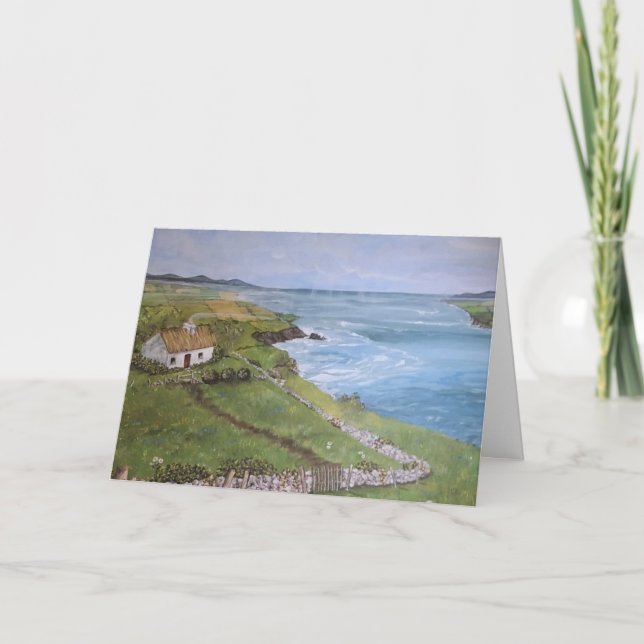 Cartes de Noël irlandaises 5x7 pouces Carte de vac (Devant)