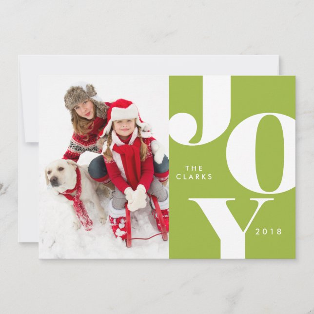 Cartes de Noël JOY / Fêtes (Devant)
