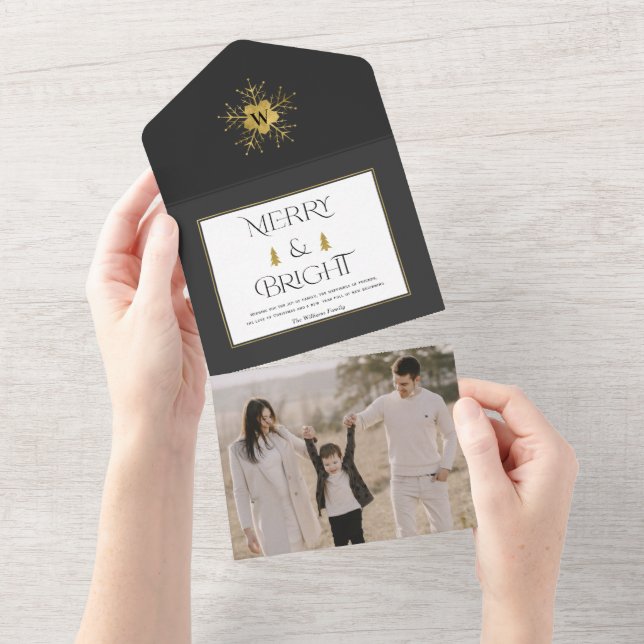 Cartes de Noël Joyeuses et Lumineuses (Déchirure)