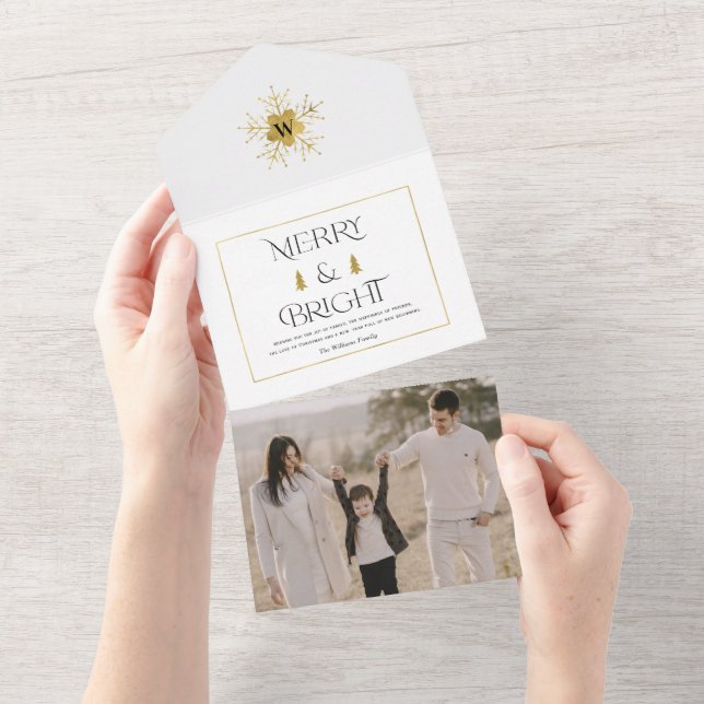 Cartes de Noël Joyeuses et Lumineuses (Déchirure)