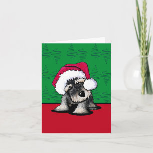 Cartes de Noël KiniArt Schnauzer