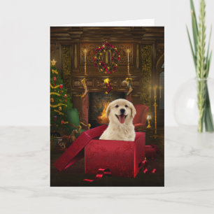 Cartes de Noël Labrador Golden Retriever