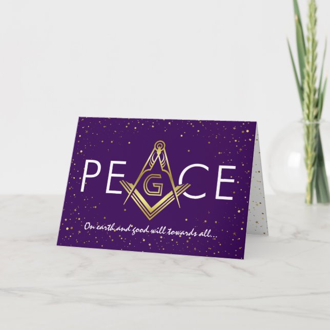Cartes de Noël maçonniques | Fête de Freemason (Devant)