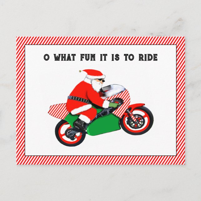 cartes de Noël moto (Devant)