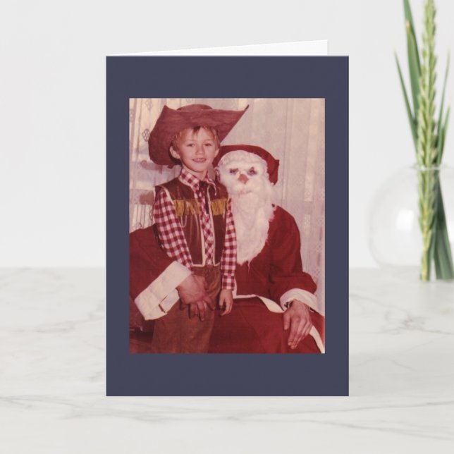 Cartes de Noël Père Noël déplaisantes (Devant)