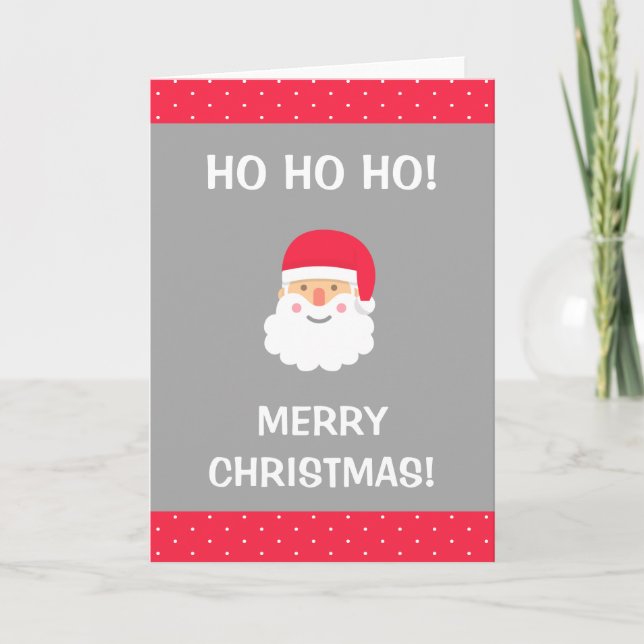 Cartes de Noël père Noël pour enfants (Devant)