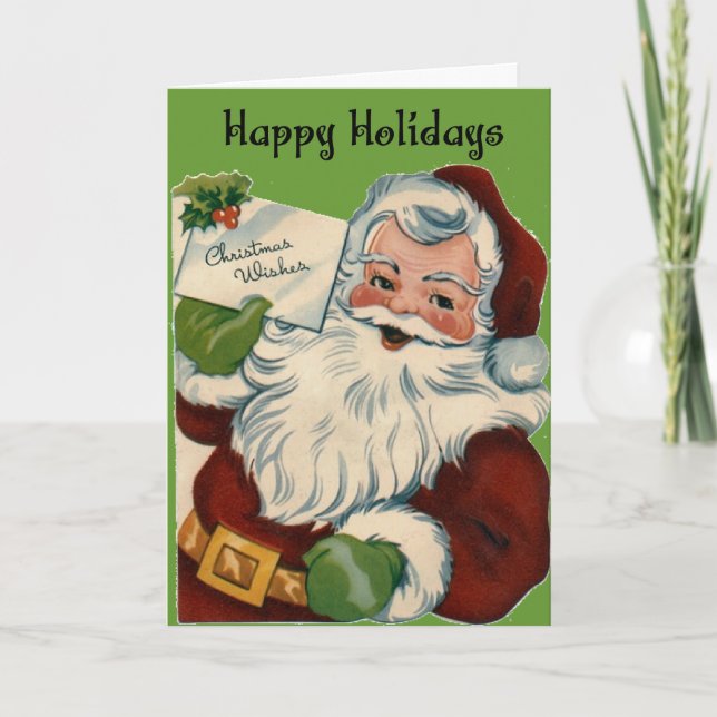 Cartes de Noël Père Noël vintages (Devant)