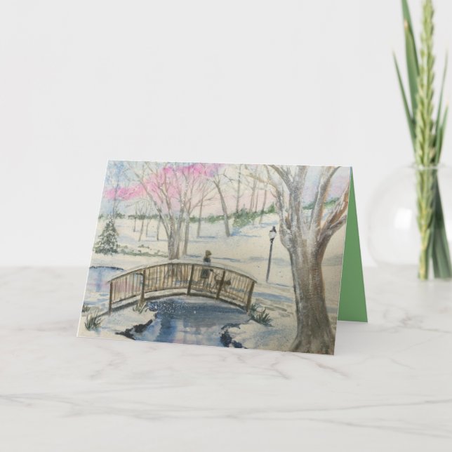 Cartes de Noël personnalisées avec Greenwich, Ct. (Devant)