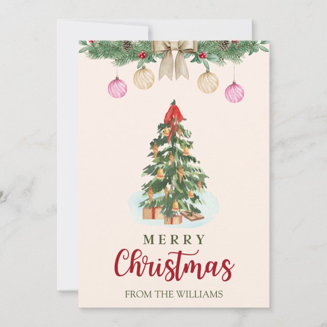 Cartes de Noël personnalisées Carte de Noël person (Devant)