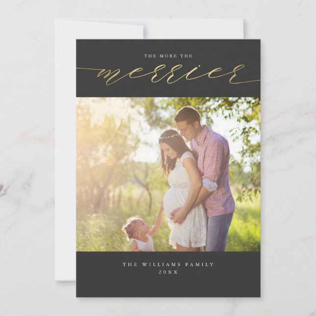 Cartes de Noël 'Plus on est de fous, plus on rit' (Devant)