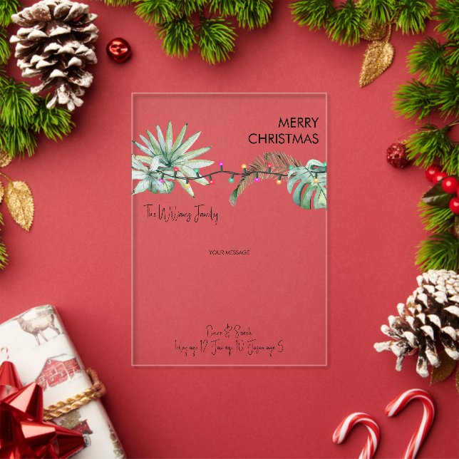 Cartes de Noël pour le feuillage et les lumières t (Insitu (vacances))