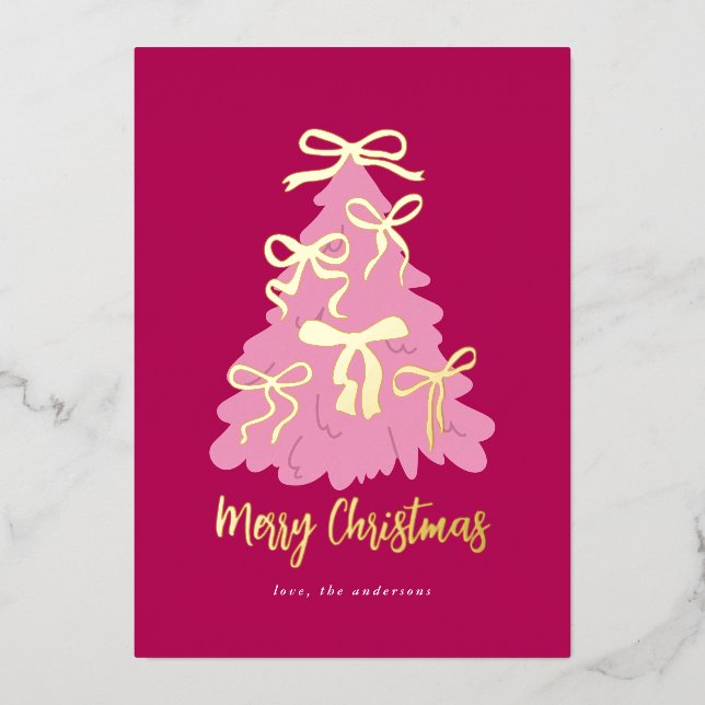Cartes de Noël pour les rubans de coquette (Recto)