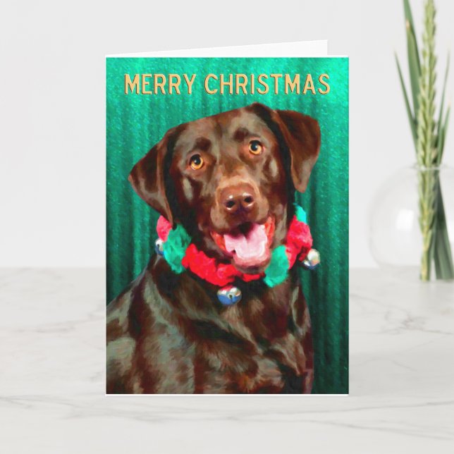 Cartes de Noël pour Retriever Labrador (Devant)