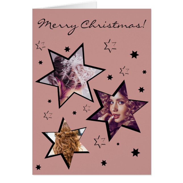 Cartes de Noël professionnelles personnalisées (Devant)