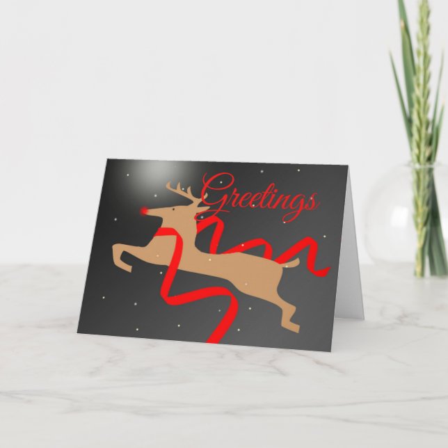 Cartes de Noël Reindeer (Devant)