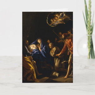 Cartes de Noël religieuses   Bergers adoration 11