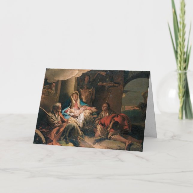 Cartes de Noël religieuses | Bergers de l'adoratio (Devant)