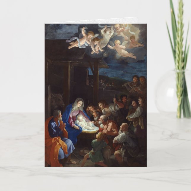 Cartes de Noël religieuses | Bergers de l'adoratio (Devant)