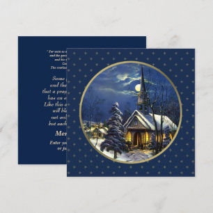 Cartes de Noël religieuses de l'Église vintage