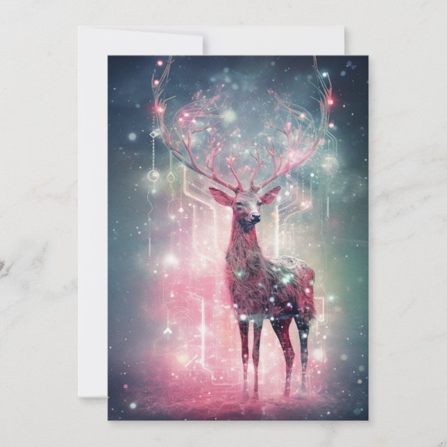 Cartes de Noël rose inhabituelles (Devant)