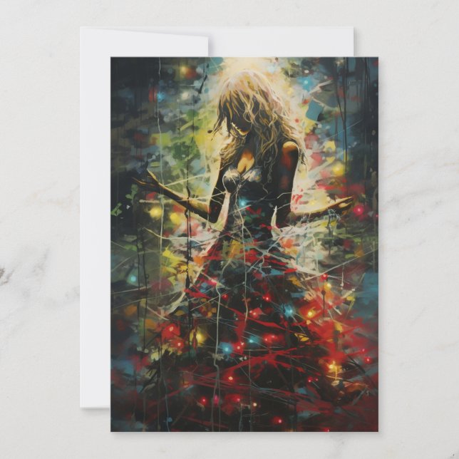 Cartes de Noël Sombres Étranges Inhabituelles (Devant)