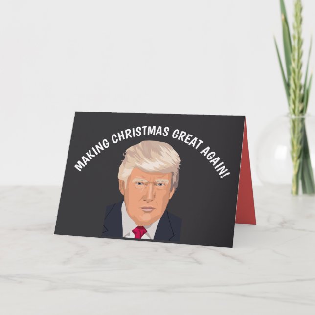 CARTES DE NOËL TRUMP FUNNY (Devant)
