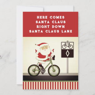 Cartes de Noël Vélo Vacances