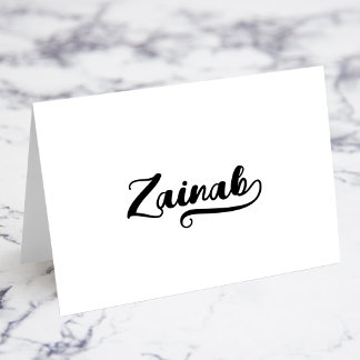 Cartes de nom avec lettrage gras Brush Script B Sw