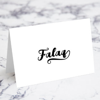 Cartes de nom avec lettrage gras Brush Script Q Sw