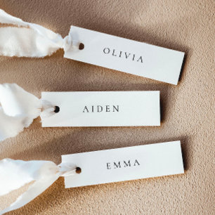 Cartes de nom de mariage minimalistes