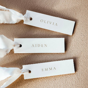 Cartes de nom de mariage minimalistes