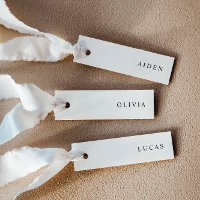 Cartes de nom de mariage minimalistes